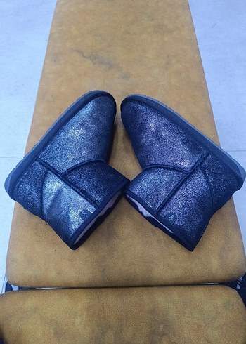 siyah Simli Kadın Yüksek Topuklu Bot - Görsel 3