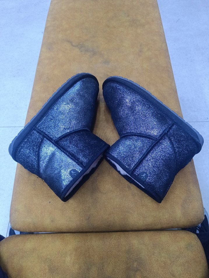 siyah Simli Kadın Yüksek Topuklu Bot - Görsel 3