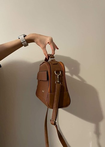 Kahverengi Deri Kadın Çanta - Görsel 3