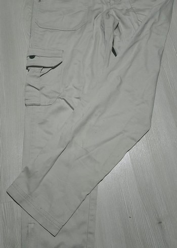 MANGO Düğmeli Gri Kadın Kumaş Pantolon - Görsel 2