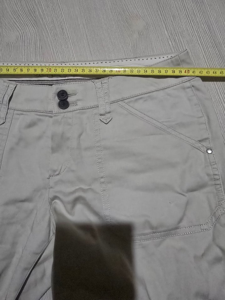 MANGO Düğmeli Gri Kadın Kumaş Pantolon - Görsel 5