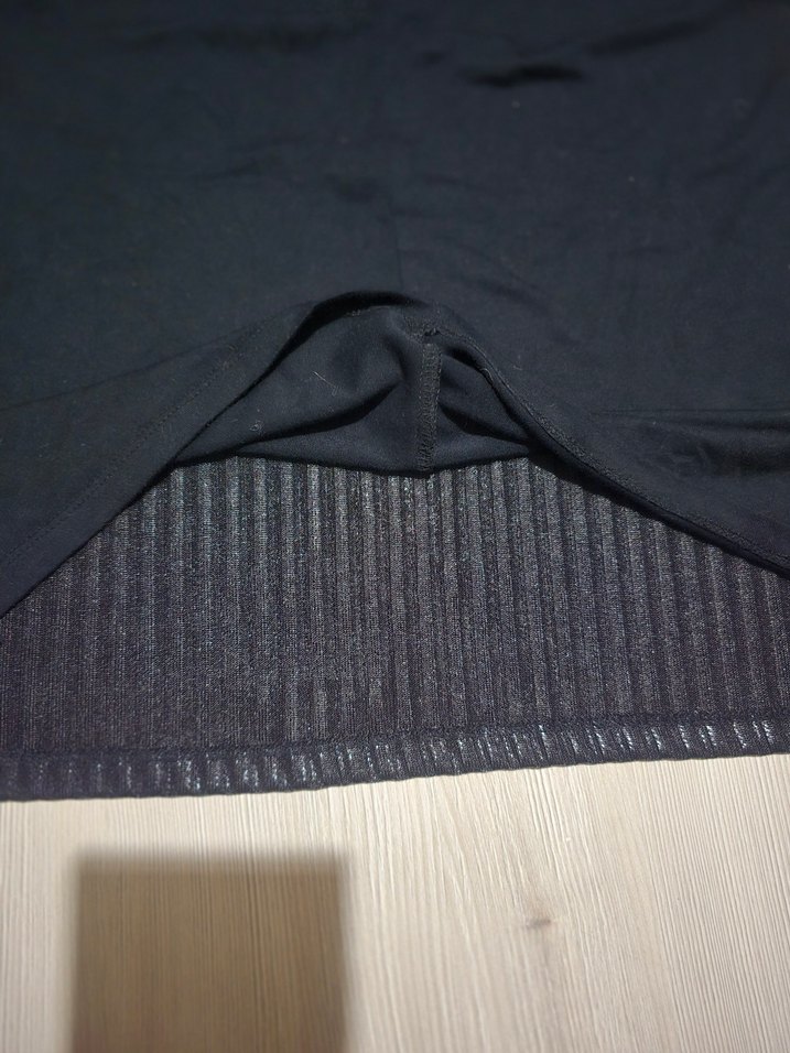 Parlak Siyah simli  Bluz - Görsel 5