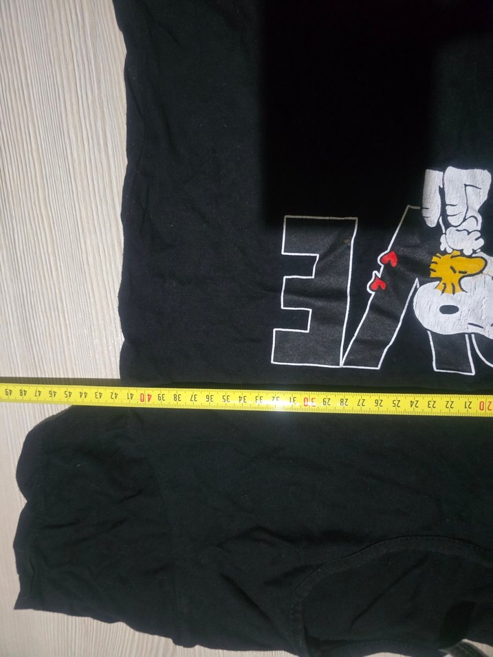 Renkli Baskılı Siyah Tişört - Görsel 4