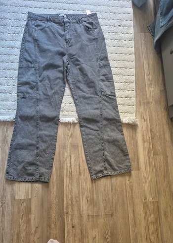 Defacto Gri Midi Kadın Kot Pantolon