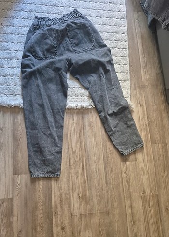 LC Waikiki Gri Kadın Denim Bol Kesim Midi Jean