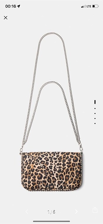 BERSHKA leopar çok yönlü çanta