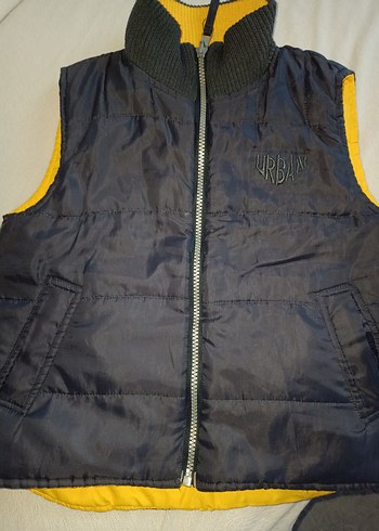 Sarı Erkek Çocuk Fermuarlı Yelek - Görsel 2