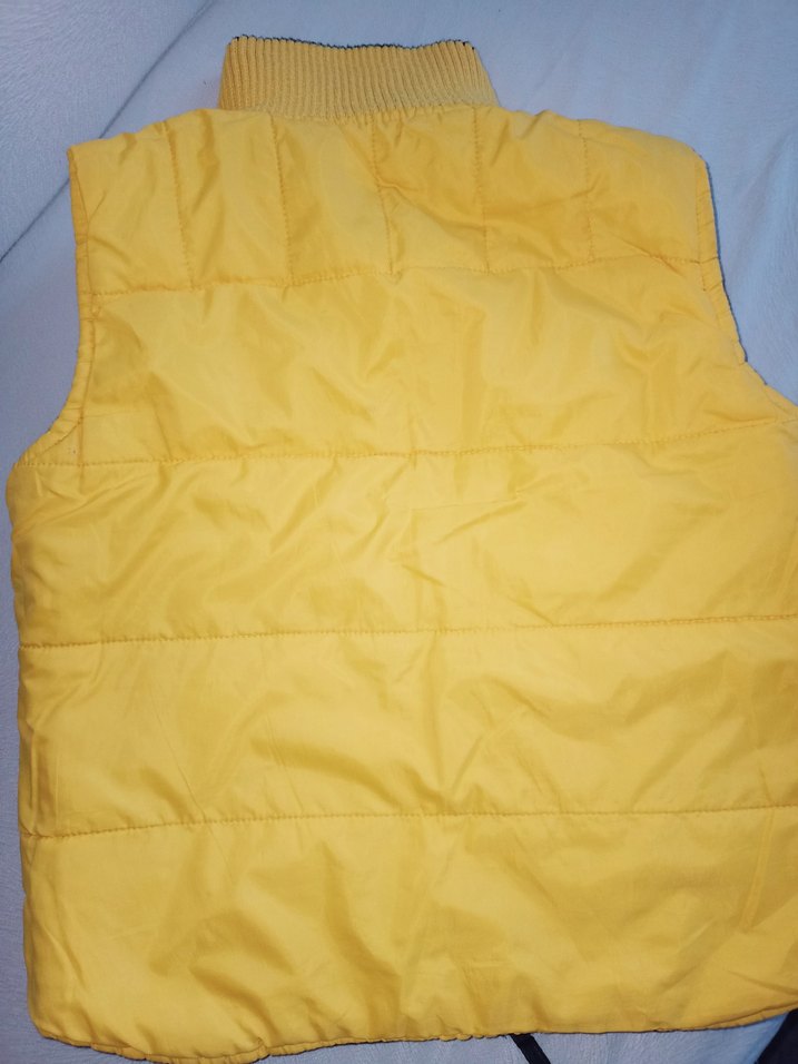 Sarı Erkek Çocuk Fermuarlı Yelek - Görsel 5