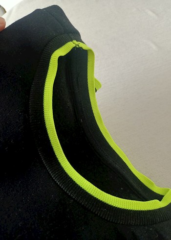 Erkek Siyah Baskılı Crew Neck Sweatshirt - Görsel 7