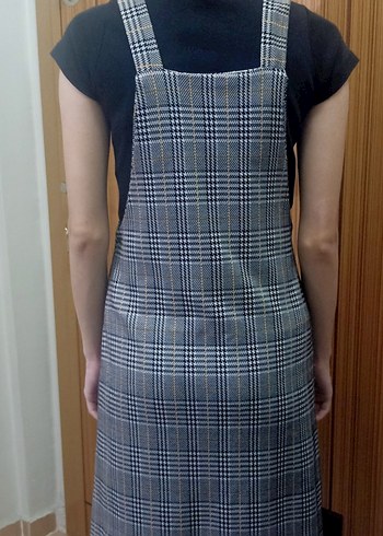 Ekose jile elbise - Görsel 6