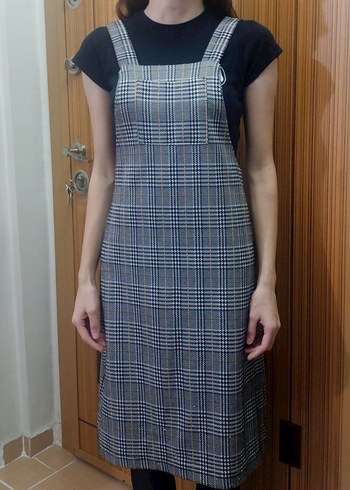 Ekose jile elbise - Görsel 5