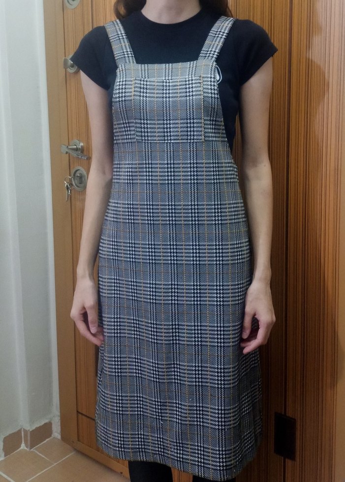 Ekose jile elbise - Görsel 5