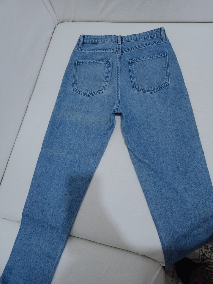 Mavi  Kadın Denim Pantolon - Görsel 5