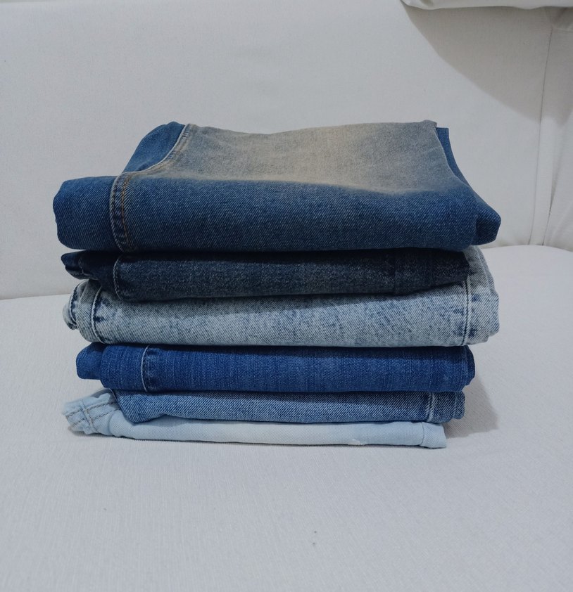 Kadın Günlük Mavi Denim Pantolonlar - Görsel 2