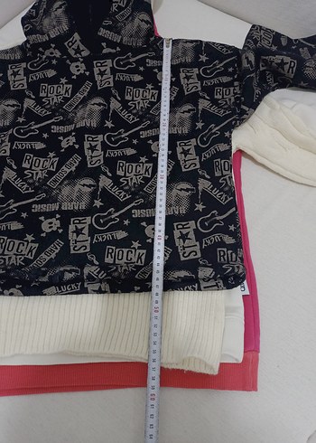 Kız Çocuk Renkli Pamuklu Uzun Kollu sweatshirt - Görsel 8