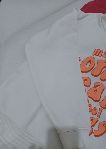 Kız Çocuk Renkli Pamuklu Uzun Kollu sweatshirt - Görsel 5