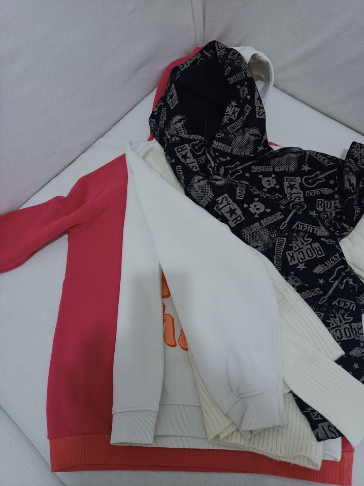 Kız Çocuk Renkli Pamuklu Uzun Kollu sweatshirt - Görsel 2