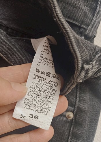 Siyah Kadın Kot Pantolon - Görsel 6