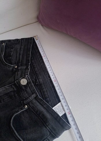 Siyah Kadın Kot Pantolon - Görsel 5