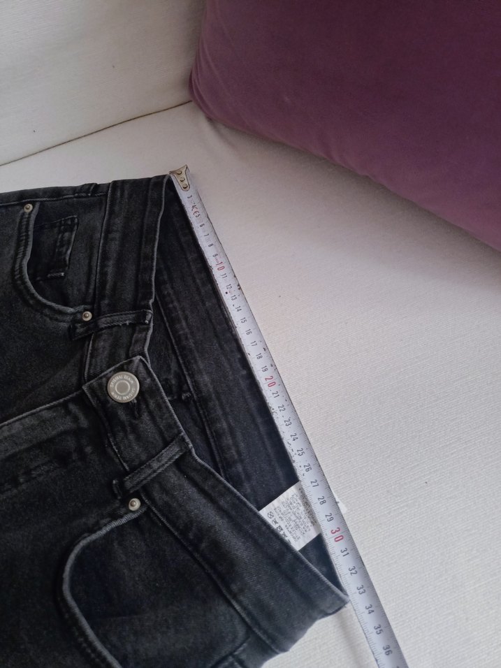 Siyah Kadın Kot Pantolon - Görsel 5