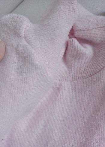 Pembe Yüksek Yaka  Kadın bady - Görsel 3