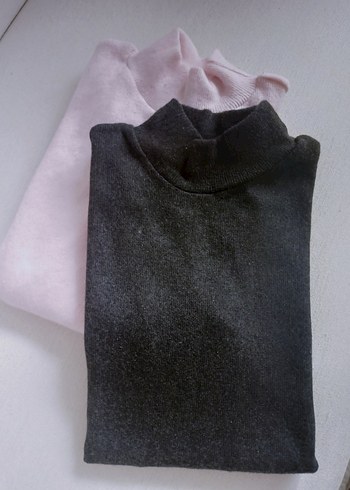 Pembe Yüksek Yaka  Kadın bady - Görsel 2