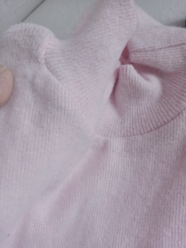 Pembe Yüksek Yaka  Kadın bady - Görsel 3