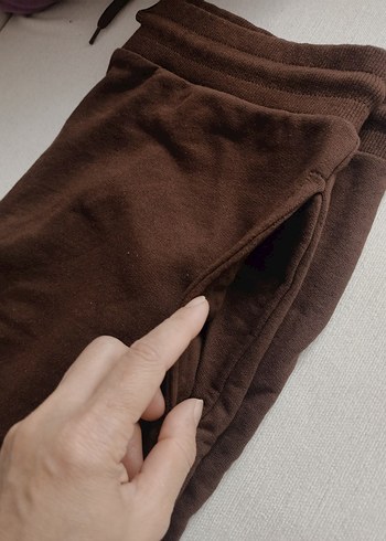 unisex kahverengi Spor eşofman - Görsel 4