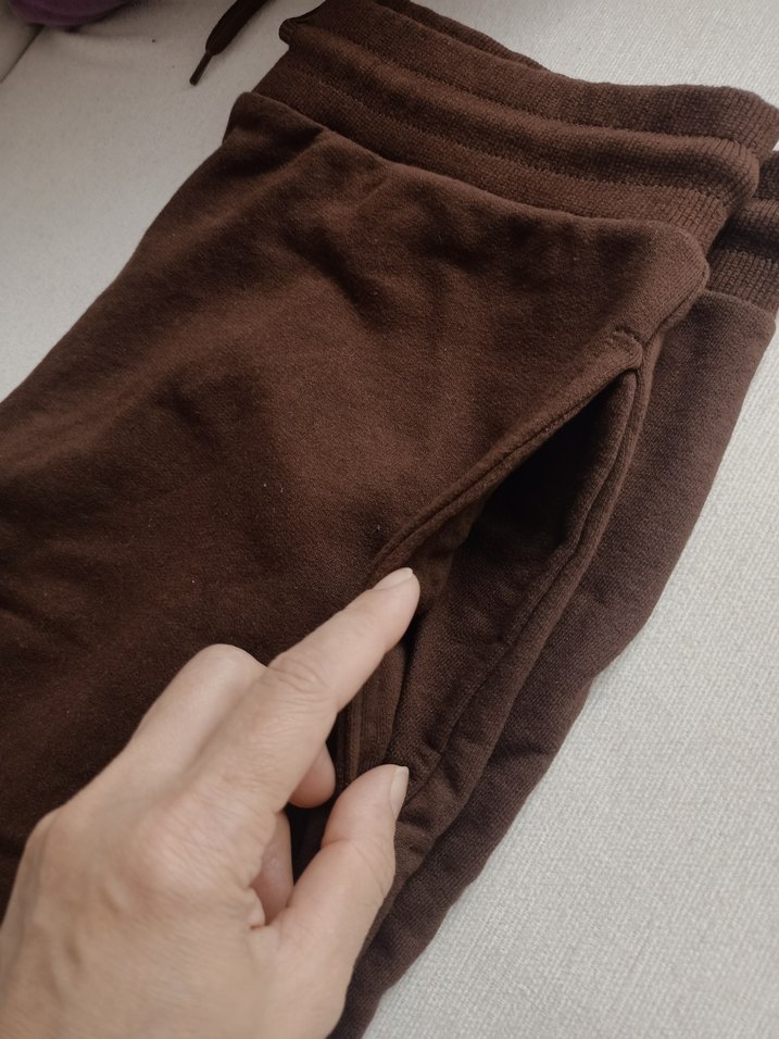 unisex kahverengi Spor eşofman - Görsel 4