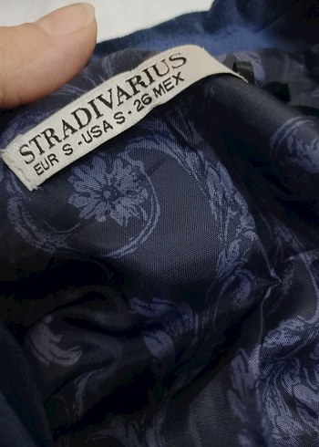 Düğmeli Lacivert Süet Midi Ceket - Görsel 7