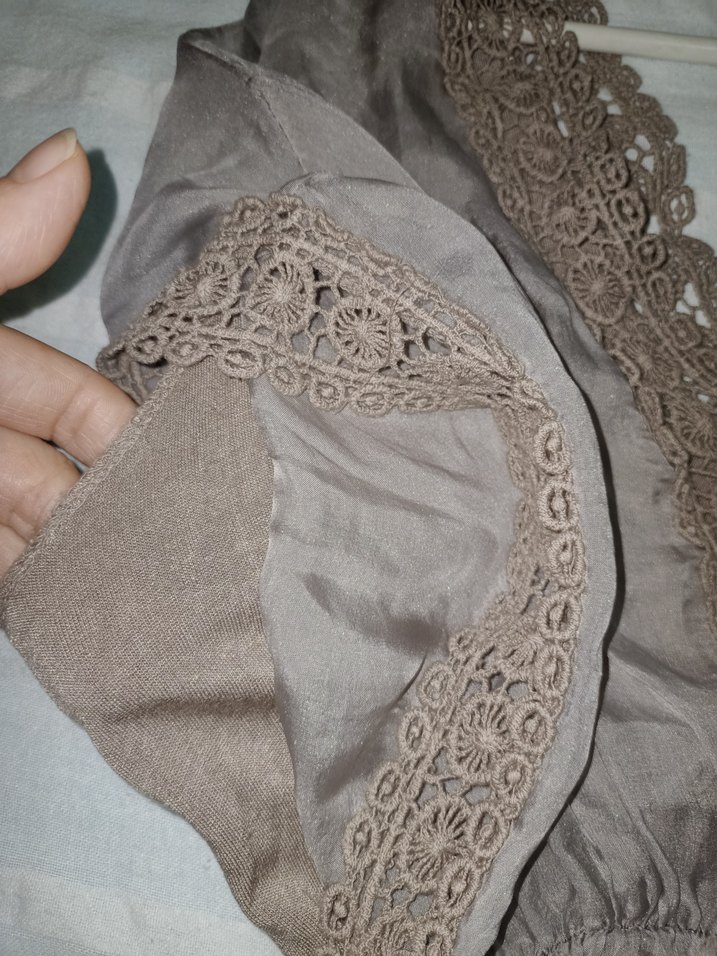 V Yaka Kısa Kollu Uzun Elbise - Görsel 4