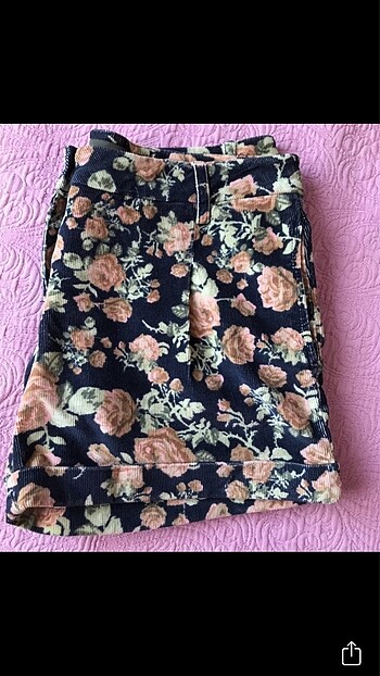 Kadife Kadın Şort - Görsel 6