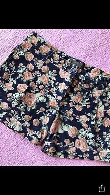 Kadife Kadın Şort - Görsel 7