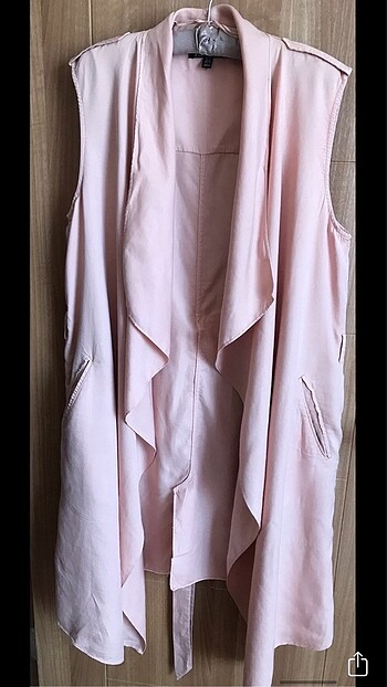 Cep detaylı kuşaklı yelek / tr_outerwear - Görsel 6