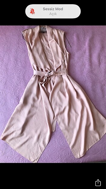 Cep detaylı kuşaklı yelek / tr_outerwear - Görsel 5