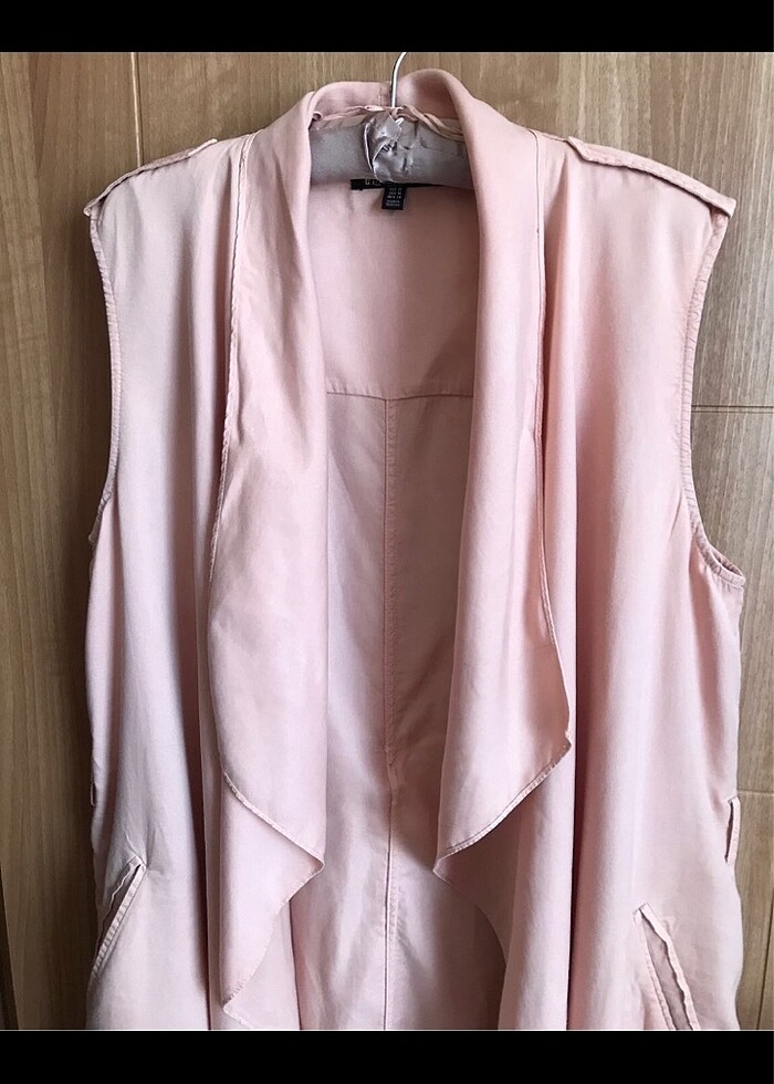 Cep detaylı kuşaklı yelek / tr_outerwear - Görsel 2