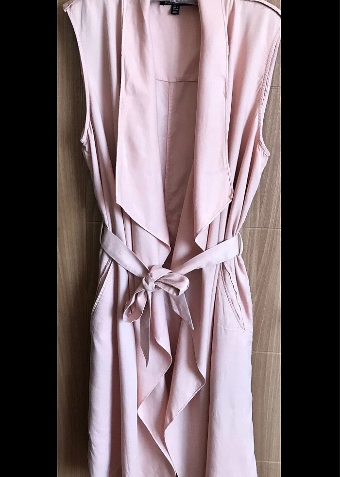 Cep detaylı kuşaklı yelek / tr_outerwear - Görsel 4