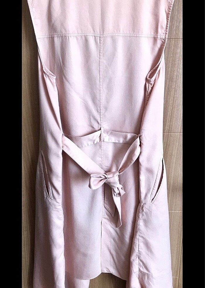 Cep detaylı kuşaklı yelek / tr_outerwear - Görsel 3