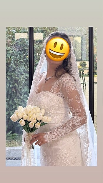 Fransız Danteli Gelinlik - Görsel 6