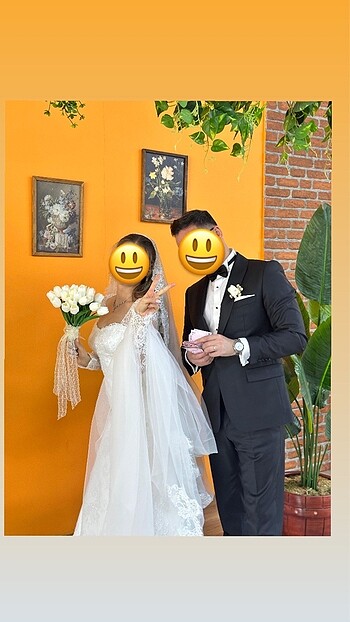 Fransız Danteli Gelinlik - Görsel 16