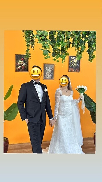 Fransız Danteli Gelinlik - Görsel 17