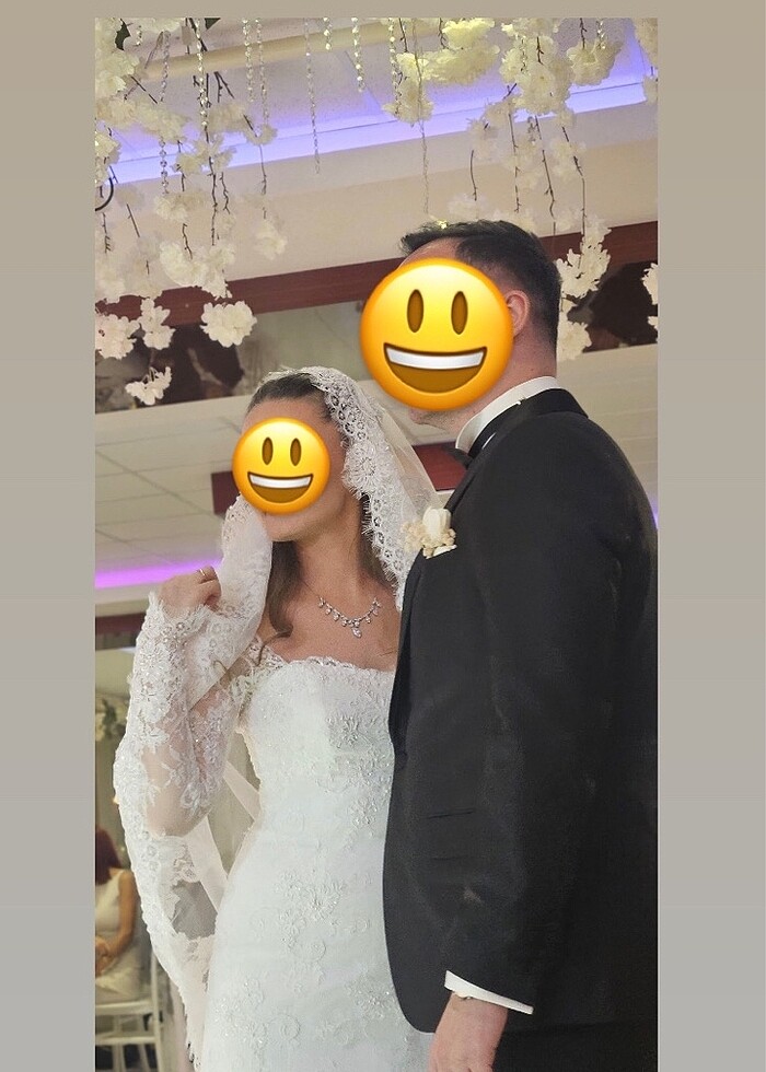 Fransız Danteli Gelinlik - Görsel 2