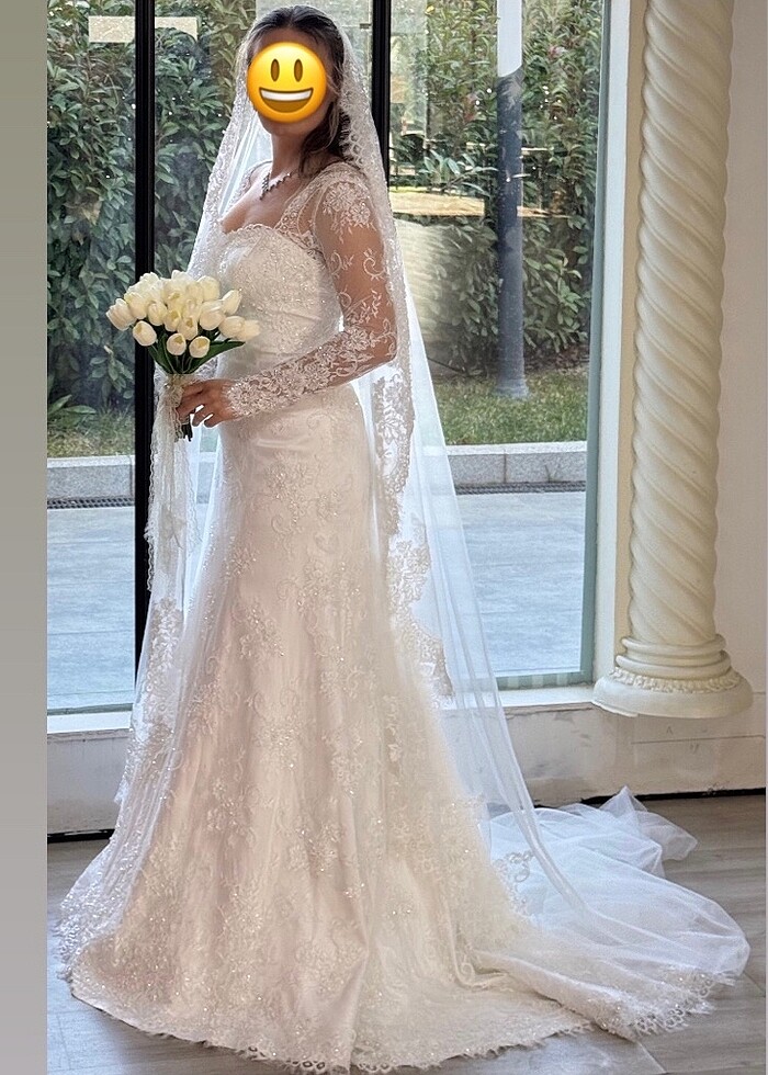 Fransız Danteli Gelinlik - Görsel 4