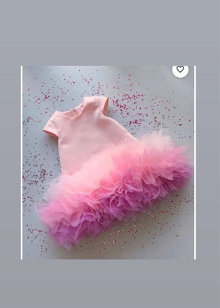 Kız Çocuk Tütülü Elbise - Görsel 3