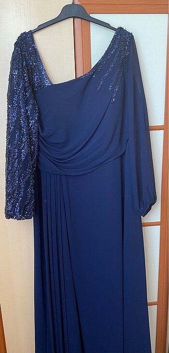 Büyük Beden Kadın Abiye Elbise - Görsel 6