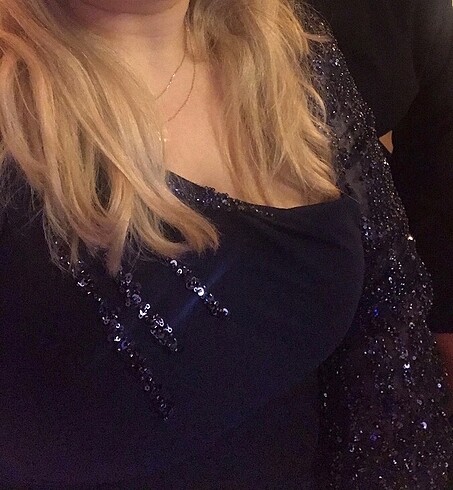 Büyük Beden Kadın Abiye Elbise - Görsel 11