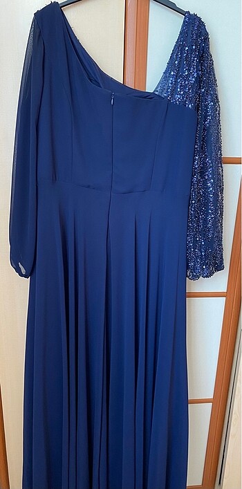 Büyük Beden Kadın Abiye Elbise - Görsel 12