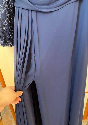 Büyük Beden Kadın Abiye Elbise - Görsel 7