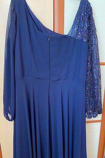 Büyük Beden Kadın Abiye Elbise - Görsel 10