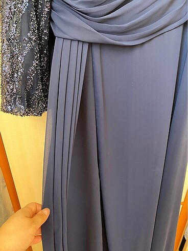 Büyük Beden Kadın Abiye Elbise - Görsel 8